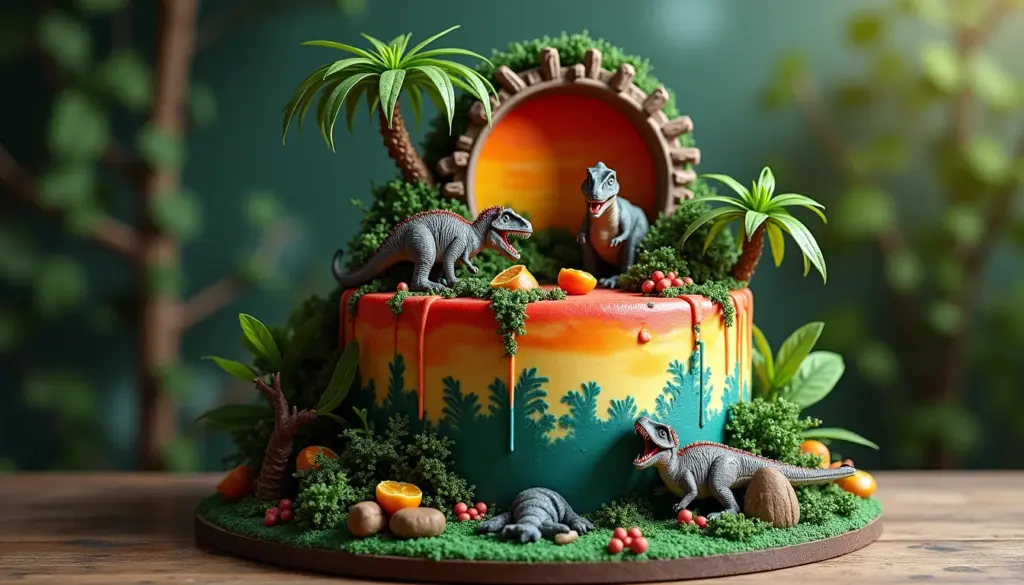 Bolo Decorado Jurassic Park: o segredo dos dinossauros para sua festa! Bolo Decorado Jurassic Park: o segredo dos dinossauros para sua festa!