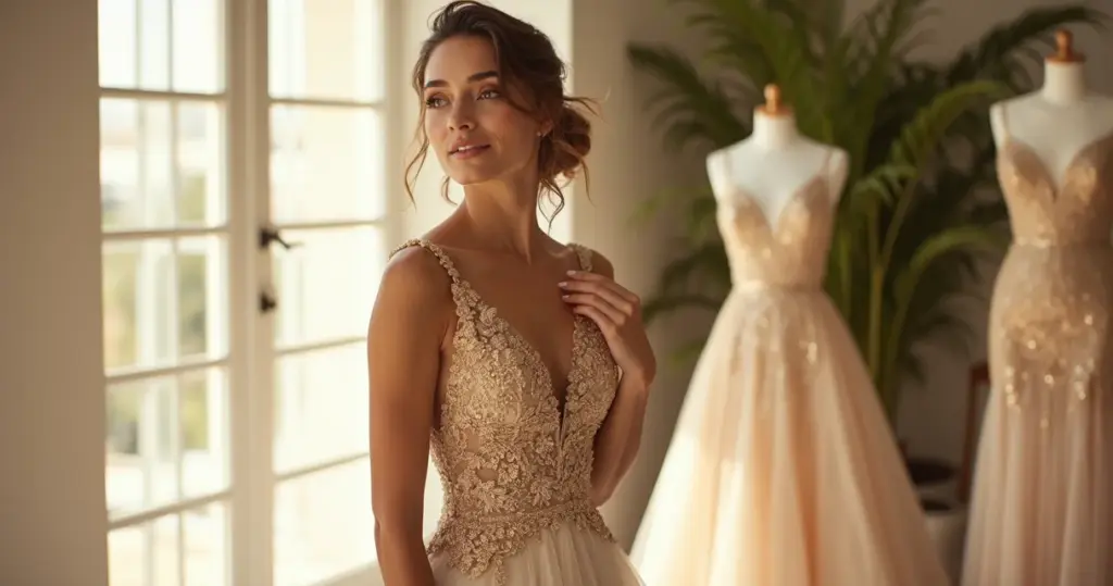 14 Ideias de Como Escolher Bordado Assimétrico Vestido Noiva Dourado 14 Ideias de Como Escolher Bordado Assimétrico Vestido Noiva Dourado