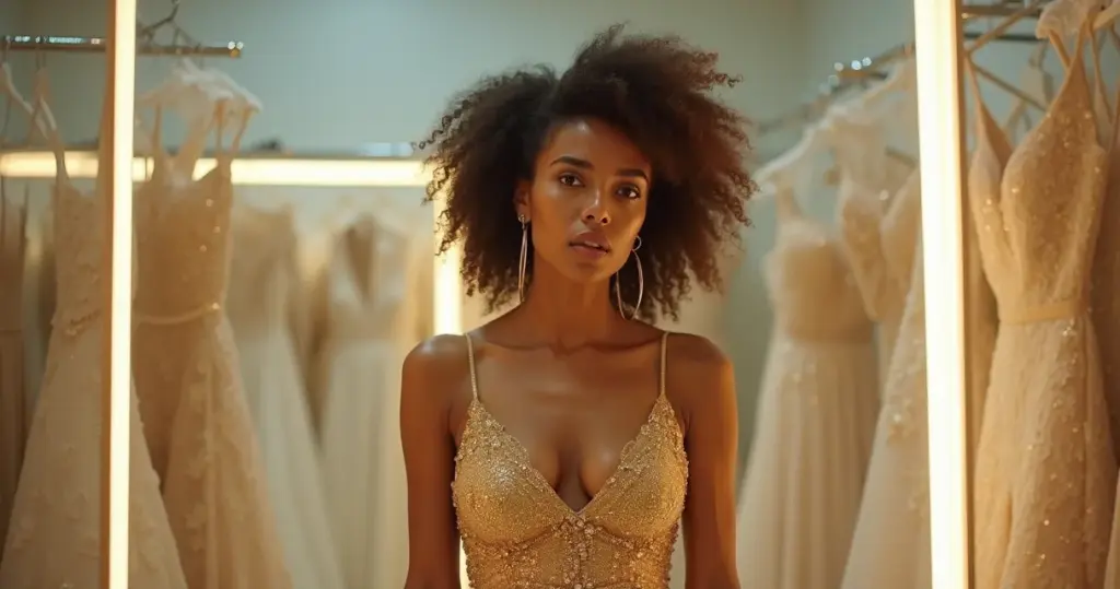 Erros ao escolher vestido noiva dourado: 5 armadilhas que estragam seu brilho