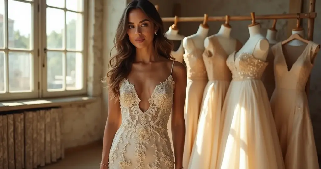 19 Ideias Vestido Noiva Dourado Estilos: O Brilho Perfeito Sem Errar 19 Ideias Vestido Noiva Dourado Estilos: O Brilho Perfeito Sem Errar