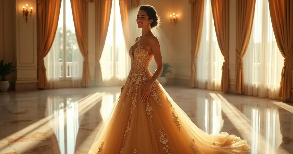25 Ideias de Vestido Noiva Dourado Luxuoso 2026: Brilhe Sem Erro