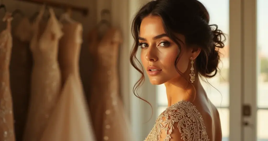 23 Ideias de Vestido Noiva Dourado Luxuoso: Escolha o Tom Perfeito