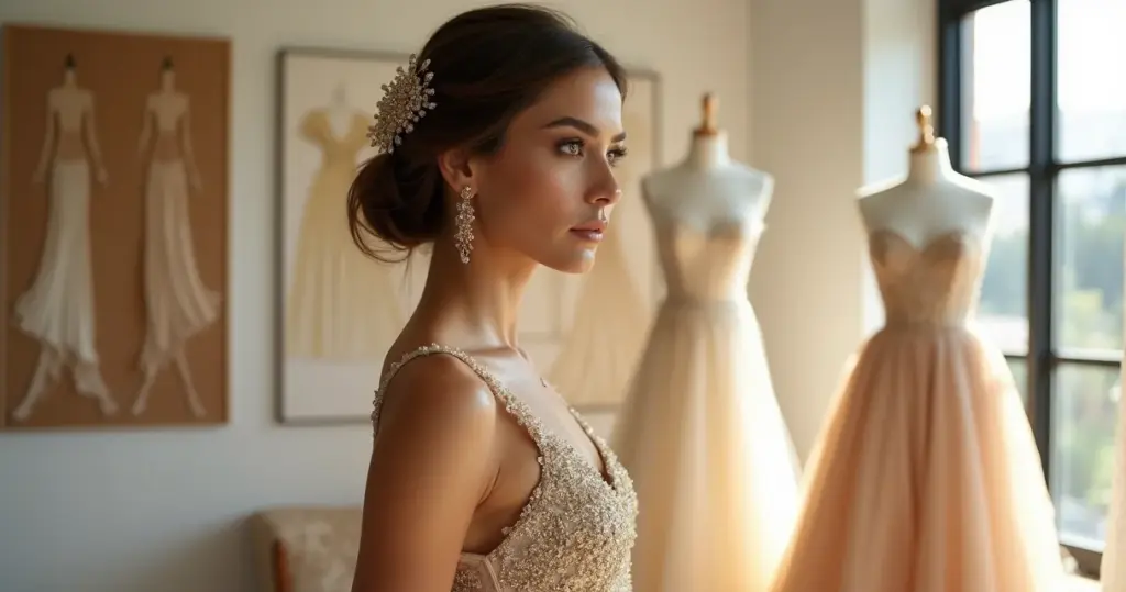 19 Ideias de Vestido Noiva Dourado Luxuoso para Brilhar em 2026 19 Ideias de Vestido Noiva Dourado Luxuoso para Brilhar em 2026