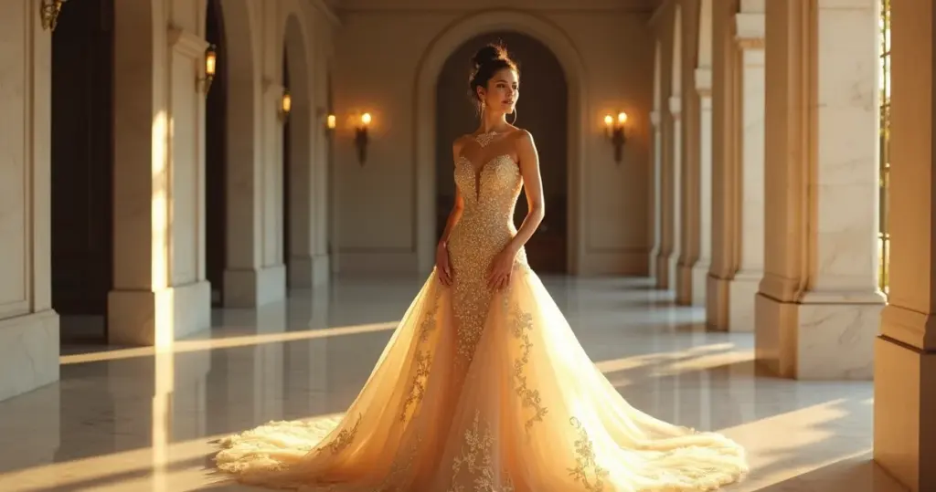 6 Ideias Vestido Noiva Dourado Luxuoso Estilos para Brilhar em 2026