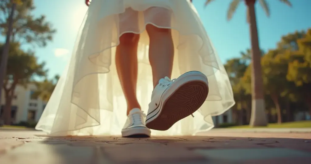 Vestido de Noiva Curto com Tênis: Conforto e Estilo em 2026 Vestido de Noiva Curto com Tênis: Conforto e Estilo em 2026