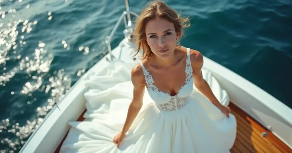 Vestido de Noiva para Casamento em Navio: O Segredo da Fluidez!