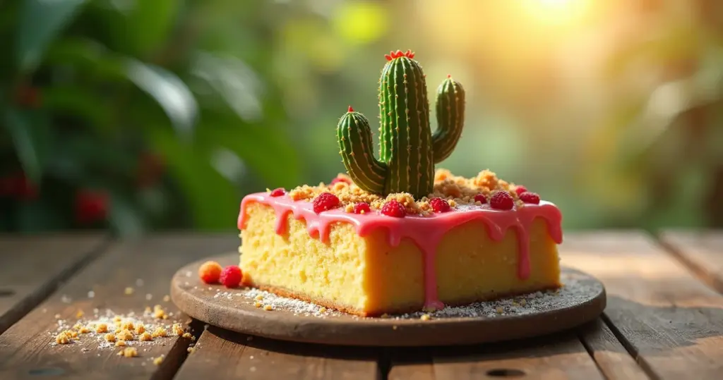 Bolo Decorado Cacto que não derrete no calor: faça em 2h Bolo Decorado Cacto que não derrete no calor: faça em 2h