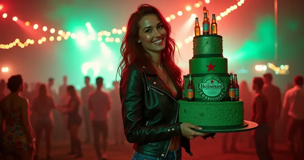 Bolo Decorado Heineken: Sua Festa Vira Memória em 4 Horas
