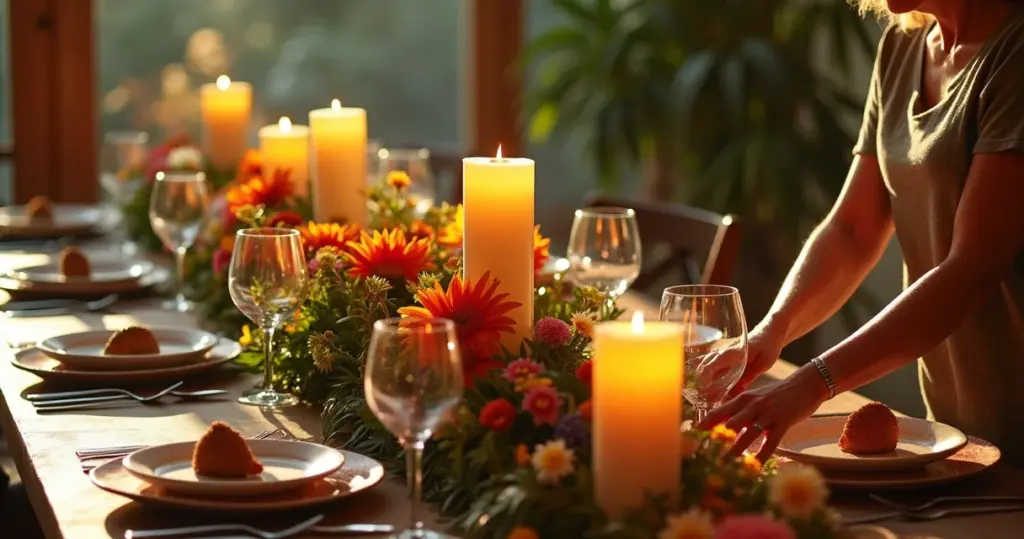 27 Ideias de Centro de Mesa com Velas que Transformam Jantares em Memórias