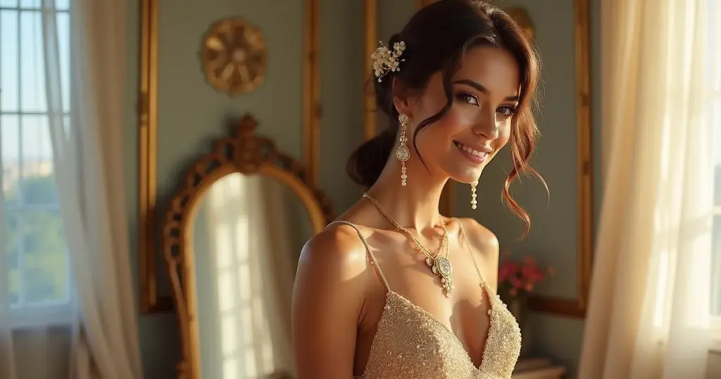 21 Ideias de Como Combinar Acessórios com Vestido de Noiva Dourado