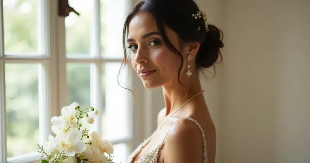 15 Ideias Práticas de Como Combinar Acessórios com Vestido Noiva Dourado