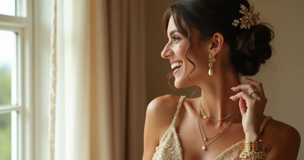 13 Ideias de Como Combinar Acessórios Vestido Noiva Dourado Sem Errar