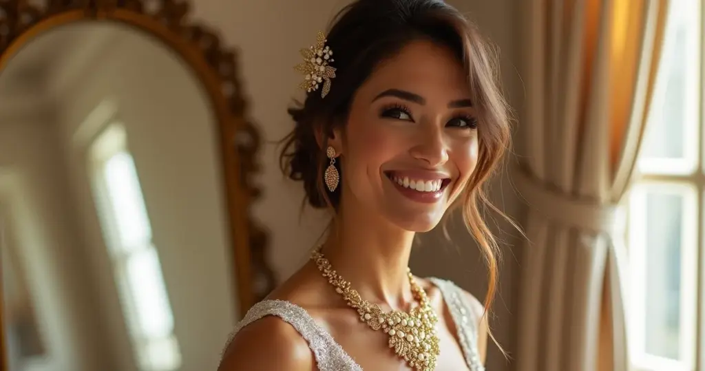 9 Ideias Práticas de Como Combinar Acessórios Vestido Noiva Dourado