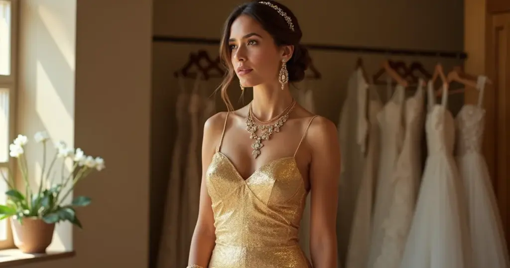 15 Ideias Práticas: Como Combinar Acessórios Vestido Noiva Dourado sem Errar