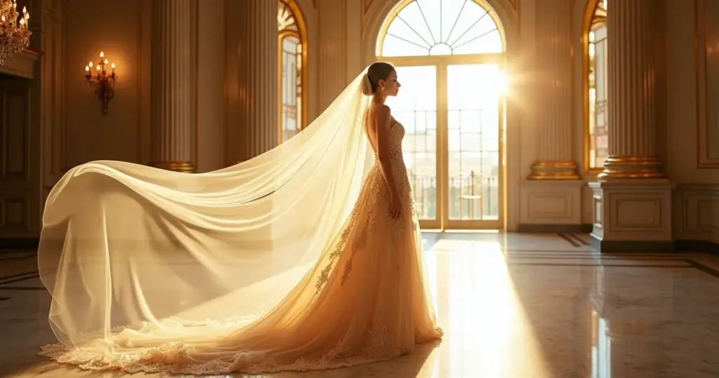 15 Ideias de Como Combinar Véu Longo com Vestido Noiva Dourado 15 Ideias de Como Combinar Véu Longo com Vestido Noiva Dourado