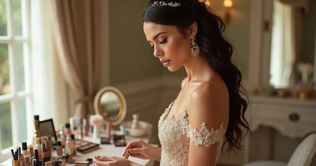 Como escolher a maquiagem perfeita para vestido de noiva dourado sem errar