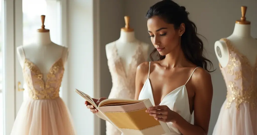 Como escolher o tom de dourado ideal para vestido de noiva e brilhar nas fotos