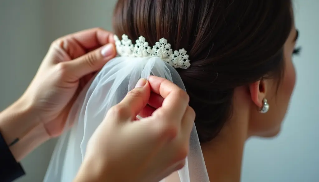 Como prender a mantilha sem ela cair: o método que hairstylists usam Como prender a mantilha sem ela cair: o método que hairstylists usam