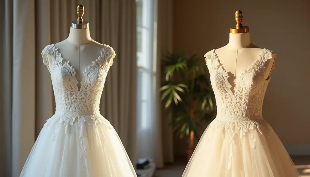 A diferença entre vestido off white e branco que define o look do seu casamento