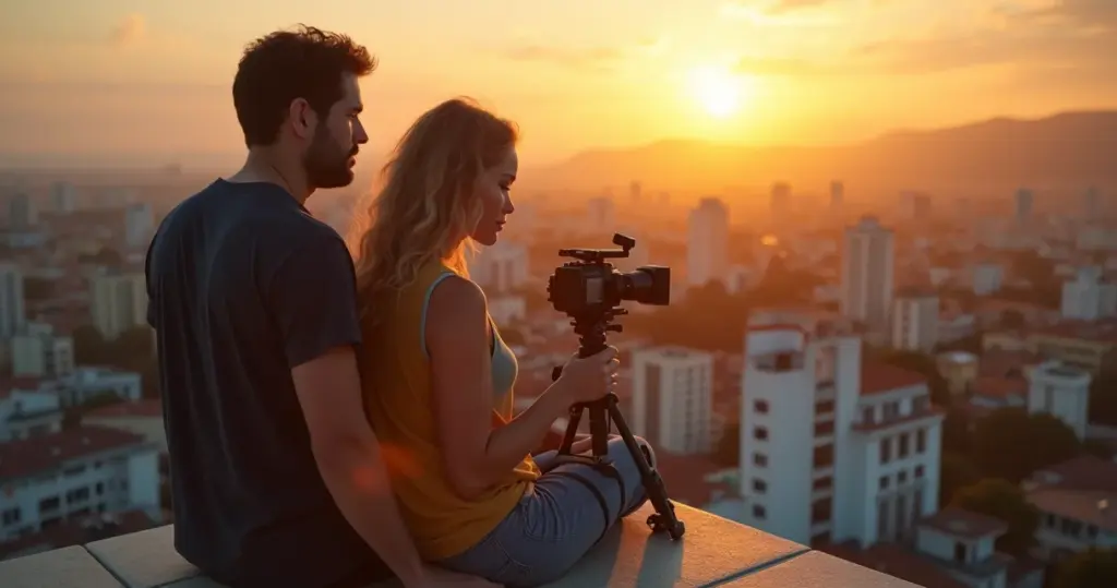 Equipe de filmagem com drone: o detalhe que valoriza seu imóvel em 30% a mais