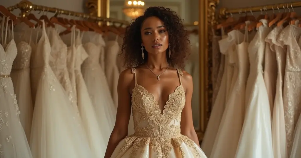 Erros ao escolher vestido de noiva com ouro: evite 5 desastres que arruinam seu visual