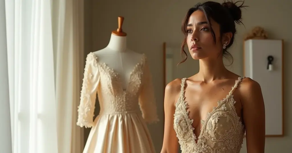Erros ao escolher vestido de noiva dourado que te apagam no altar Erros ao escolher vestido de noiva dourado que te apagam no altar