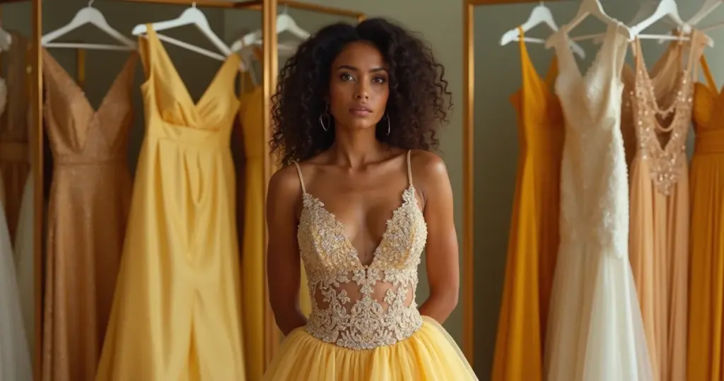 Erros ao escolher vestido noiva dourado: 8 deslizes que estragam seu brilho Erros ao escolher vestido noiva dourado: 8 deslizes que estragam seu brilho