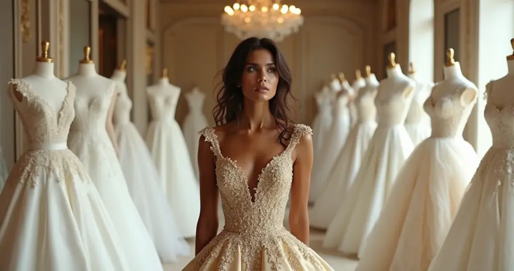Erros ao escolher vestido noiva dourado: evite o desastre visual
