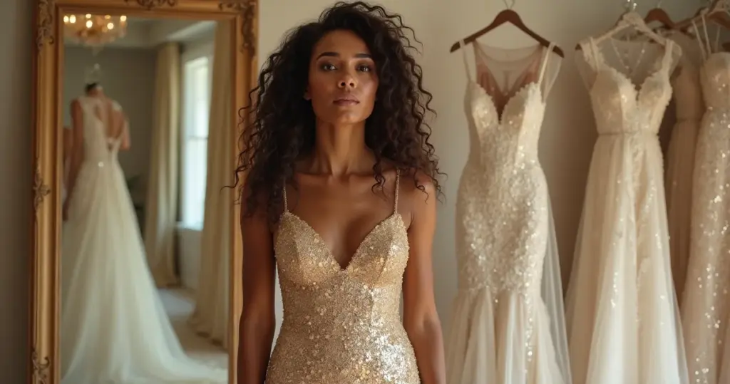 Erros ao escolher vestido noiva dourado: os 8 que estragam seu visual