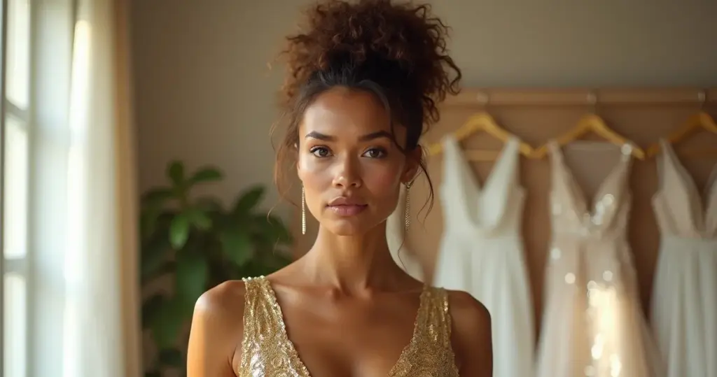 Erros ao escolher vestido noiva dourado: evite o tom que apaga seu brilho Erros ao escolher vestido noiva dourado: evite o tom que apaga seu brilho