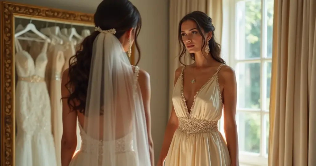 Erros comuns ao escolher vestido de noiva dourado que estragam seu brilho