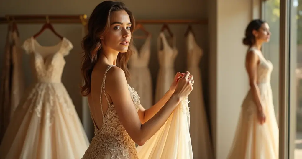 Erros comuns ao escolher vestido de noiva dourado: evite que seu brilho apague no altar