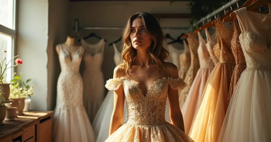 Erros ao Escolher Vestido de Noiva Dourado: Evite 7 Desastres Visuais