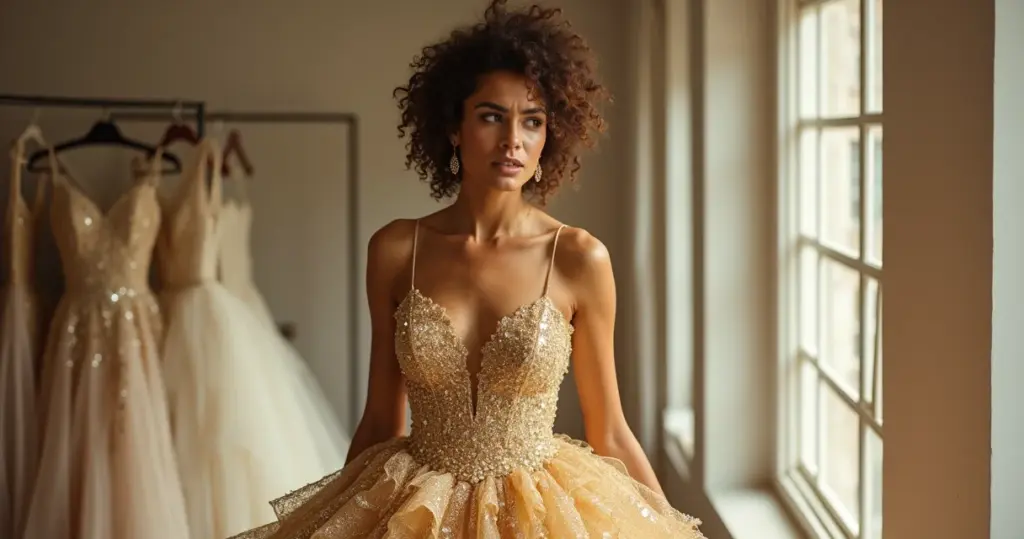 Erros ao Escolher Vestido de Noiva Dourado: Evite o Exagero e Brilhe