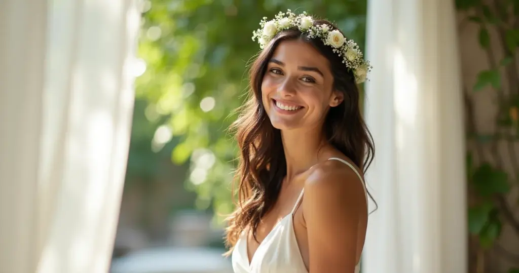 27 Ideias de Grinalda para Casamento de Dia que Não Pesa no Visual