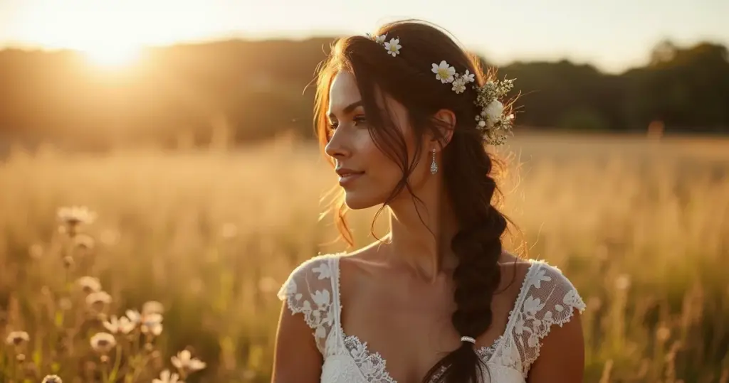 28 Penteados para Casamento no Campo: Lindos, Práticos e à Prova de Vento 28 Penteados para Casamento no Campo: Lindos, Práticos e à Prova de Vento
