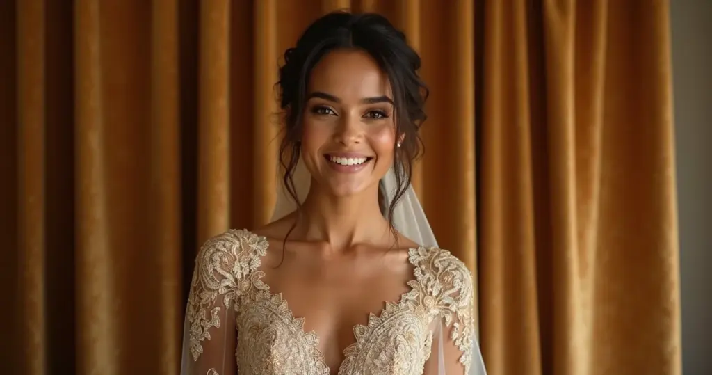 Quanto custa um vestido de noiva dourado? Veja onde cada centavo vale