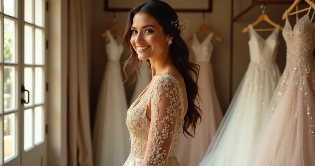 Quanto custa um vestido de noiva dourado de luxo? Veja como investir certo