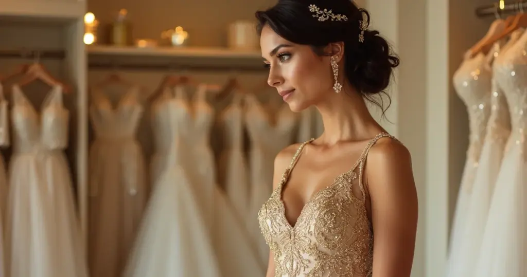 Quanto custa um vestido noiva dourado luxuoso? Veja como não errar na compra Quanto custa um vestido noiva dourado luxuoso? Veja como não errar na compra