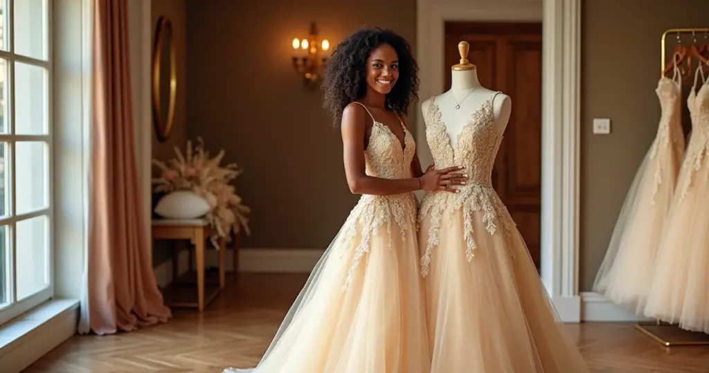 Quanto custa vestido noiva dourado? Veja como acertar sem gastar a mais