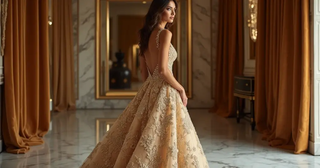 Quanto custa vestido noiva dourado alta costura? O preço REAL (R$15k a R$1,5M)