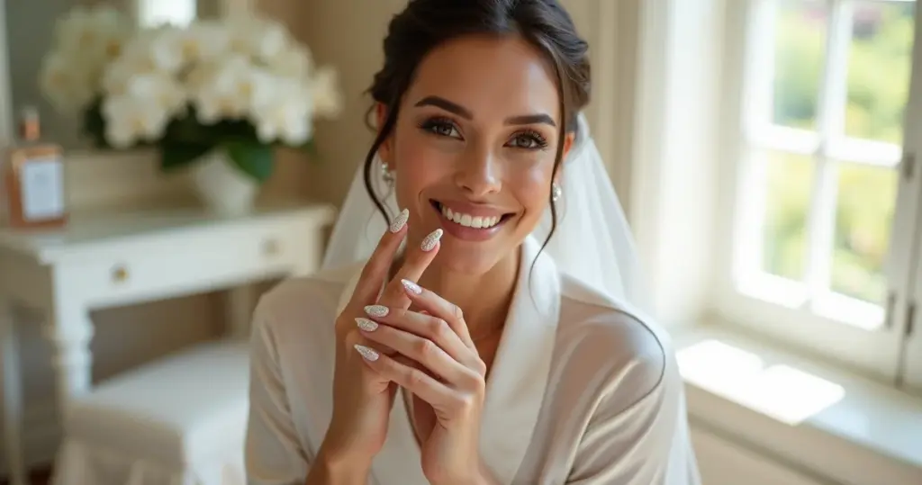 27 Ideias de Unhas de Noivas: Do Clássico ao Moderno em 2024