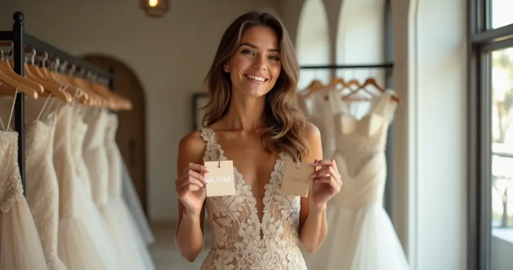 Vestido de Noiva Dourado: Alugar ou Comprar? A Resposta na Sua Realidade