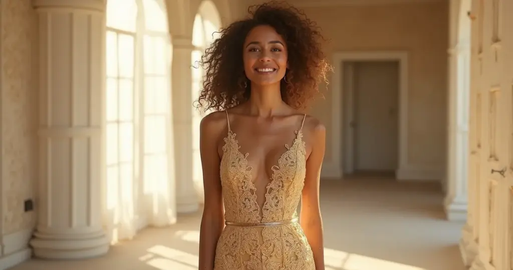 18 Ideias de Vestido de Noiva Dourado com Renda e Brilho para 2026