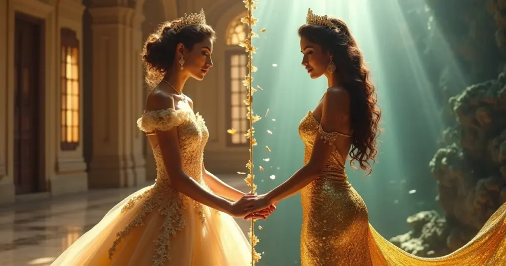 Vestido Dourado: Princesa ou Sereia? Veja Qual Vale Mais a Pena