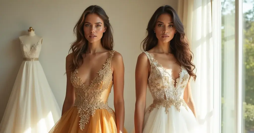 Vestido de Noiva Dourado vs Branco com Dourado: Qual Vale Mais a Pena?