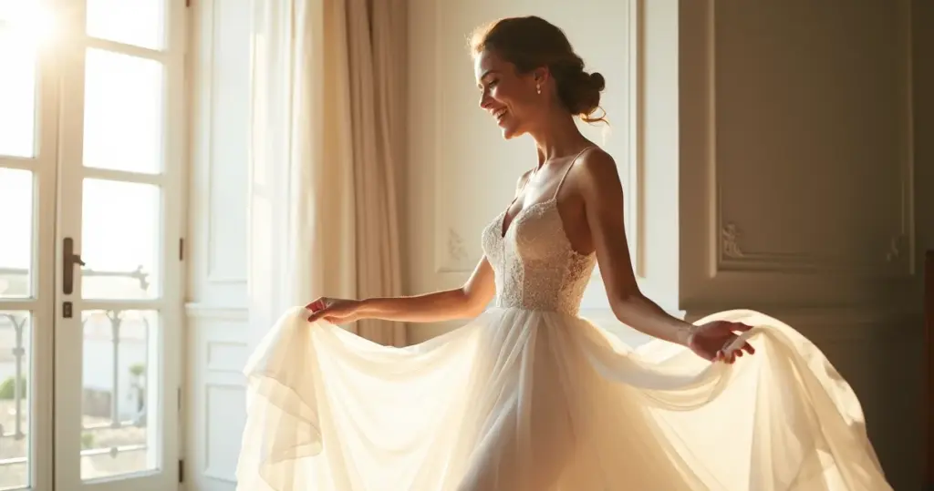 9 Motivos para Escolher Vestido de Noiva Saia de Chiffon (Vale Cada Passo) 9 Motivos para Escolher Vestido de Noiva Saia de Chiffon (Vale Cada Passo)