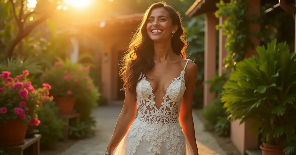 Vestido de Noiva Sereia Renda: O Segredo que Transforma Corpos