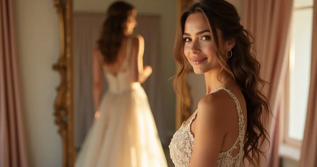 13 Ideias de Vestido Noiva Dourado Champanhe ou Rosé Gold para Brilhar 13 Ideias de Vestido Noiva Dourado Champanhe ou Rosé Gold para Brilhar