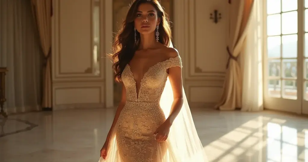 17 Ideias de Vestido Noiva Dourado com Brilho ou Detalhes em Renda para 2026